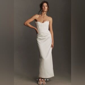 Shona Joy Strapless White Dress